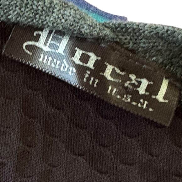 Y2K Dark Gray Rhinestone Boho Duster Vest Longline Grunge Open Front Layering L - Picture 6 of 7